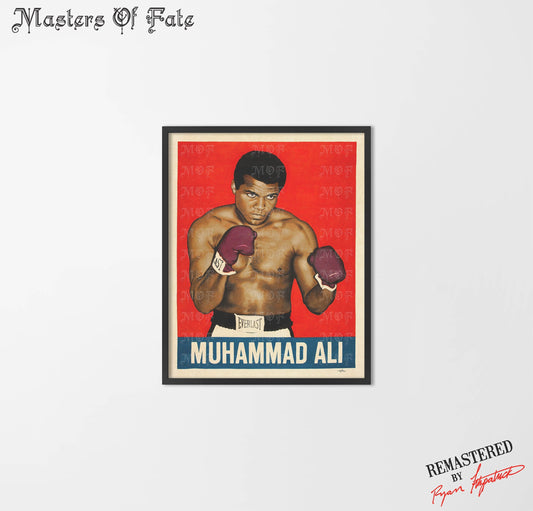 Muhammad Ali Poster Boxer Champion Vintage REMASTERED