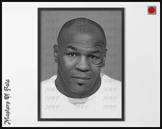 Mike Tyson Boxing Legends Mugshot Poster REMASTERED #40 MUG