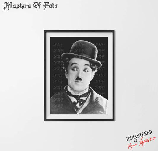Charlie Chaplin Silent Film Star 1930s Poster REMASTERED