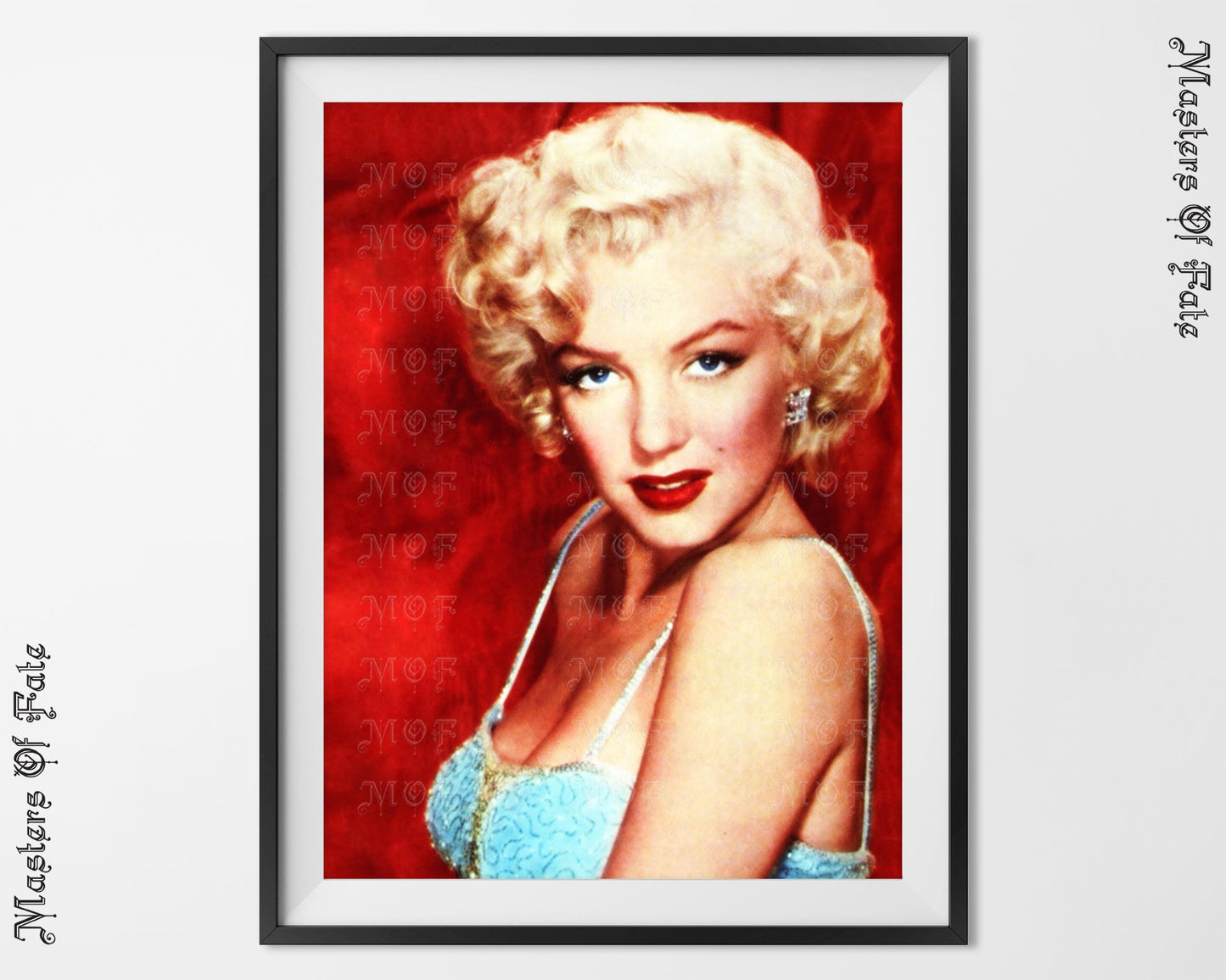 Marilyn Monroe Red Poster REMASTERED