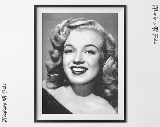Young Marilyn Monroe Portrait Photo REMASTERED