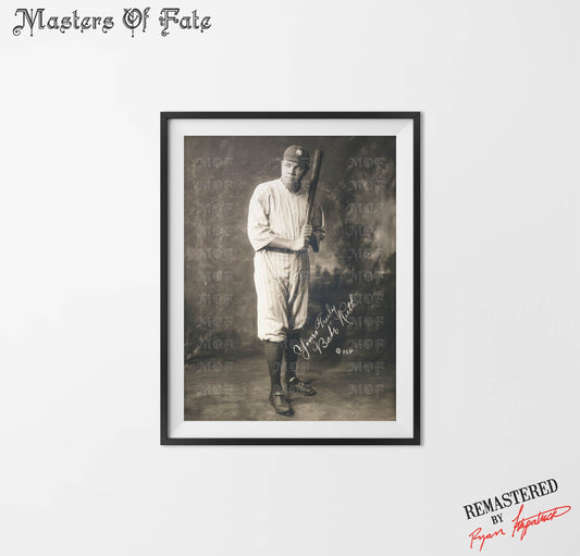 Babe Ruth New York Yankees Photo Poster REMASTERED