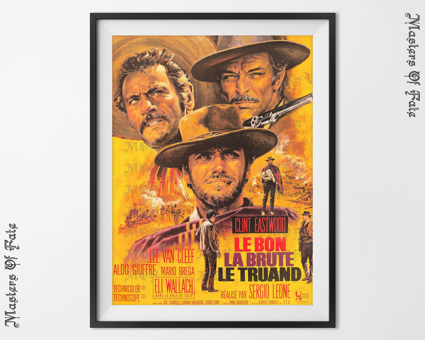 Clint Eastwood The Good The Bad The Ugly Foreign Poster REMASTERED