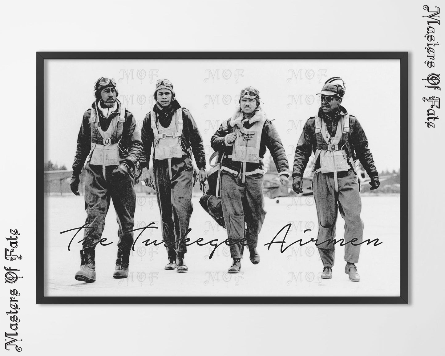 Tuskegee Airmen WWII REMASTERED Poster Print 1940s Black Heroes World War II
