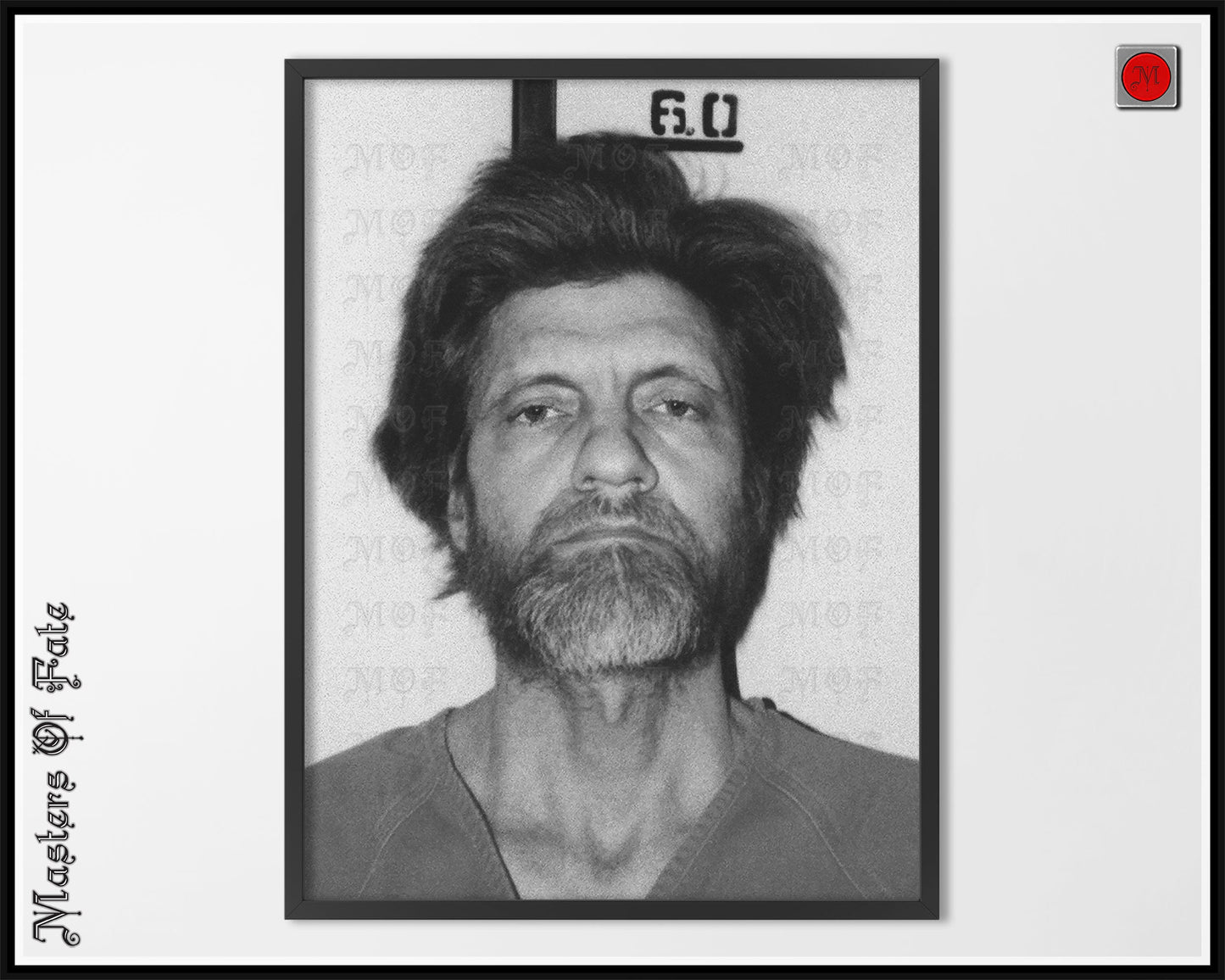 Unabomber Ted Kaczynski Mugshot Poster REMASTERED #74 MUG