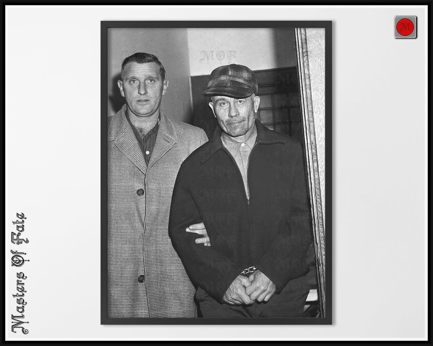 Ed Gein Arrested in Cuffs True Crime American History Photo REMASTERED