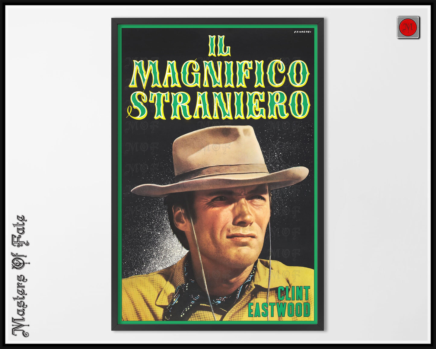 Clint Eastwood Poster Vintage Magnificent Stranger Film Poster Print REMASTERED
