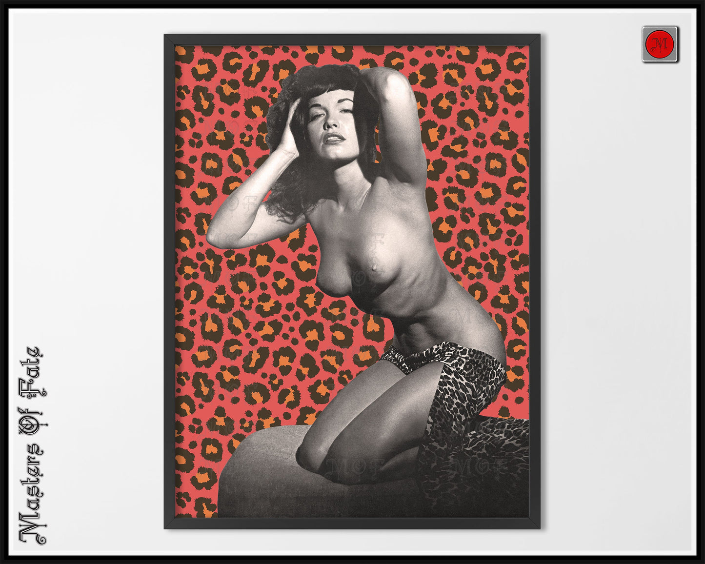 Bettie Page Pin Up Poster w/ Color Options!