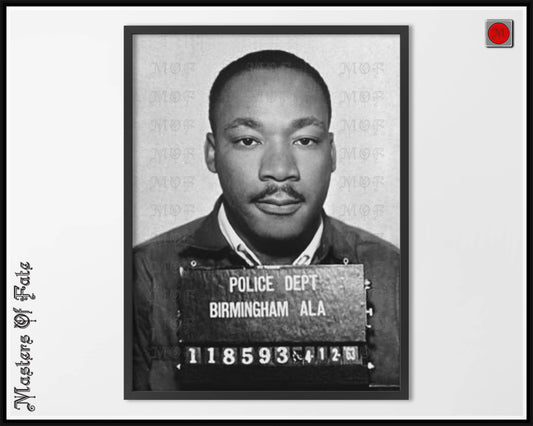 Martin Luther King Jr Mugshot Poster REMASTERED #22 MUG