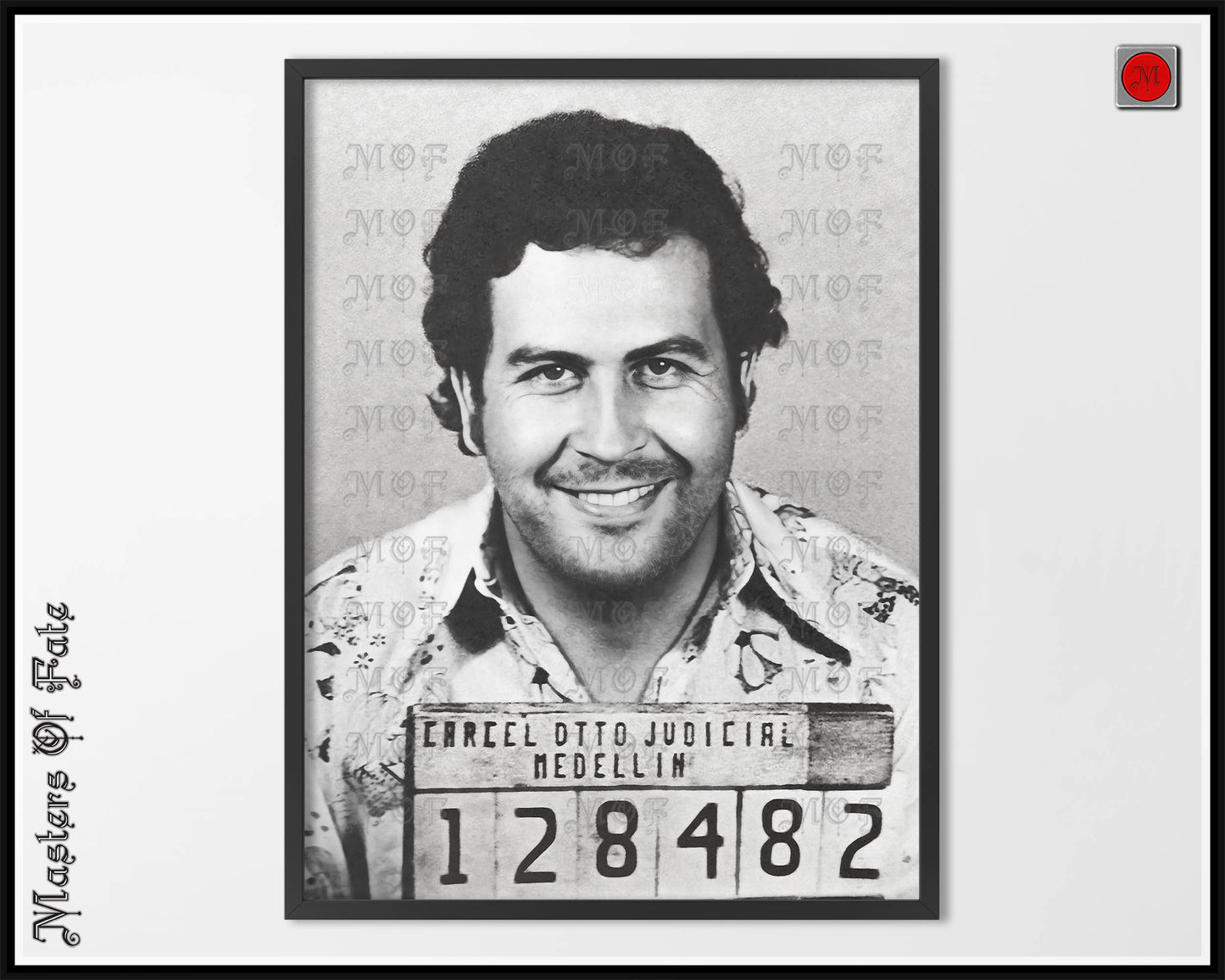 Pablo Escobar Mugshot Poster Cartel Boss Gangster REMASTERED #31 MUG