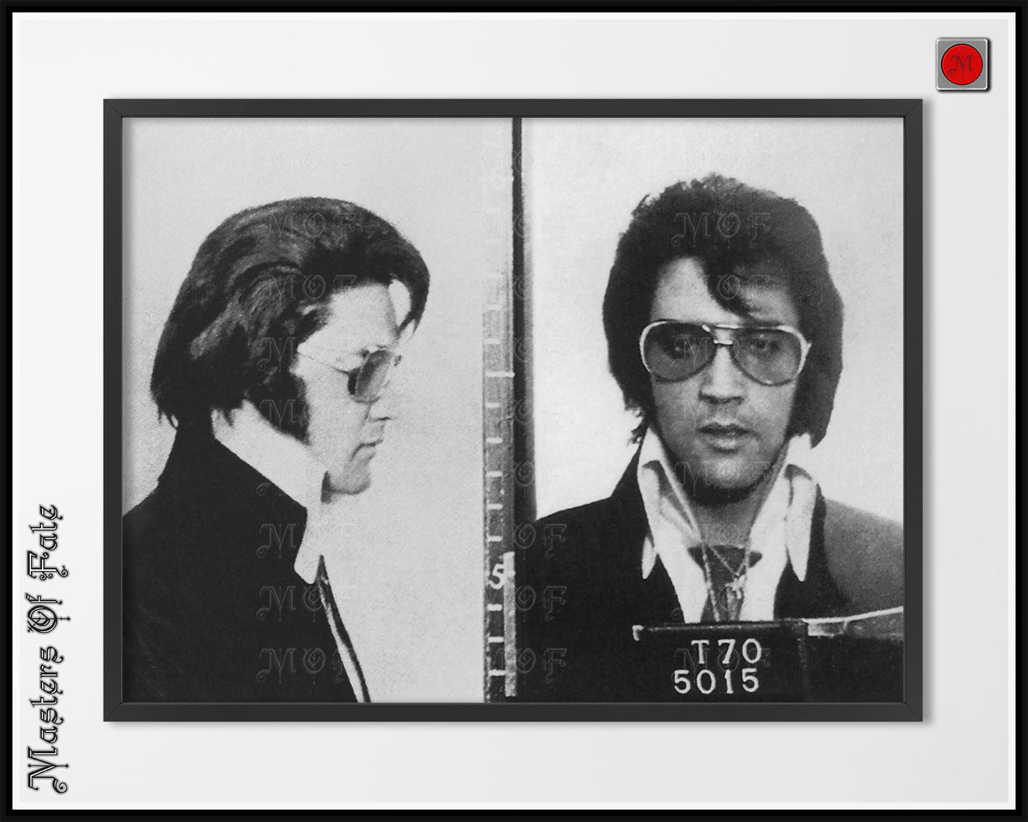 Elvis Presley Mugshot Poster Front Side Photo REMASTERED #7 MUG