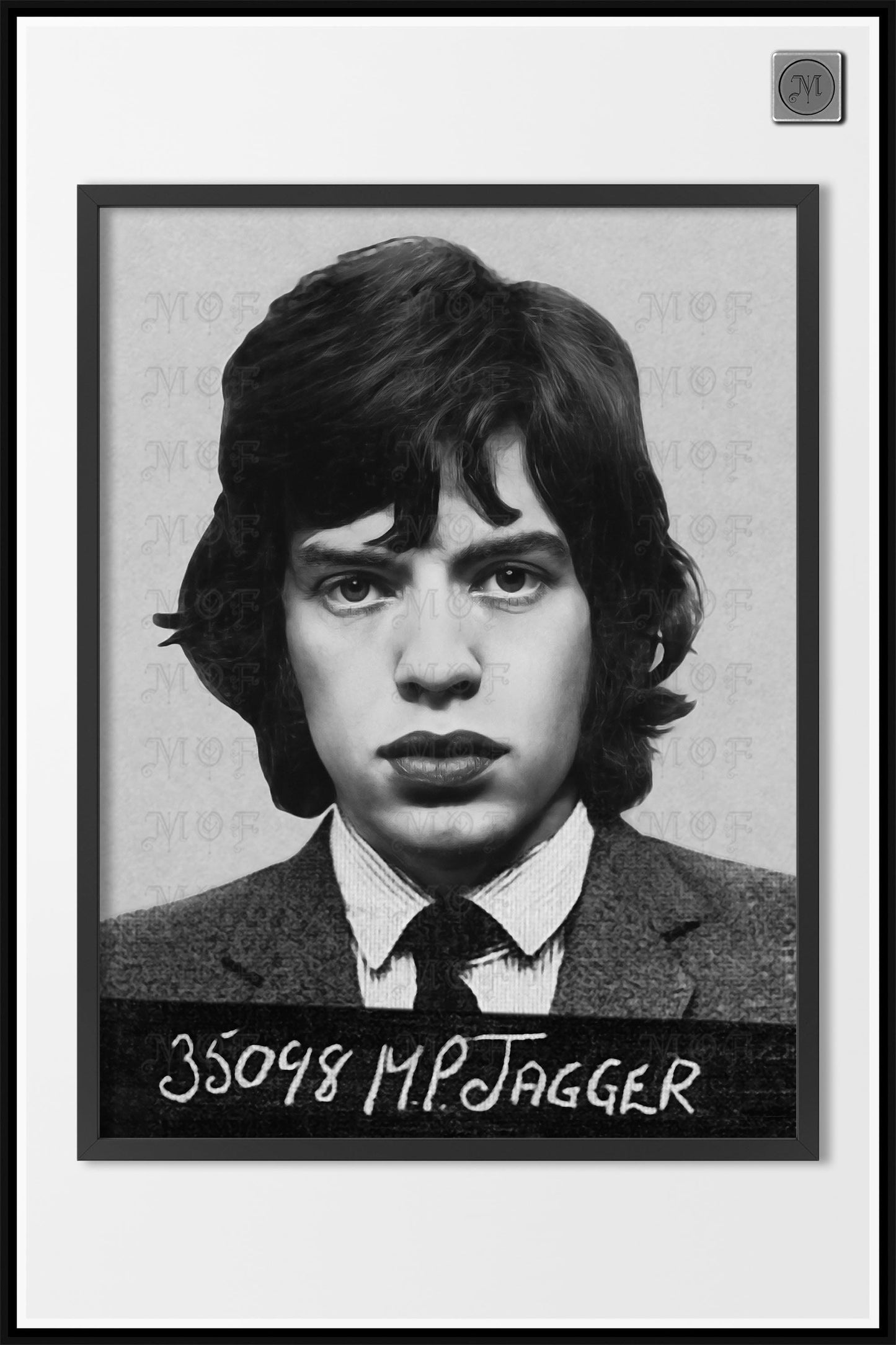 Mick Jagger Mugshot Poster Celebrity Print Rolling Stones REMASTERED #25 MUG
