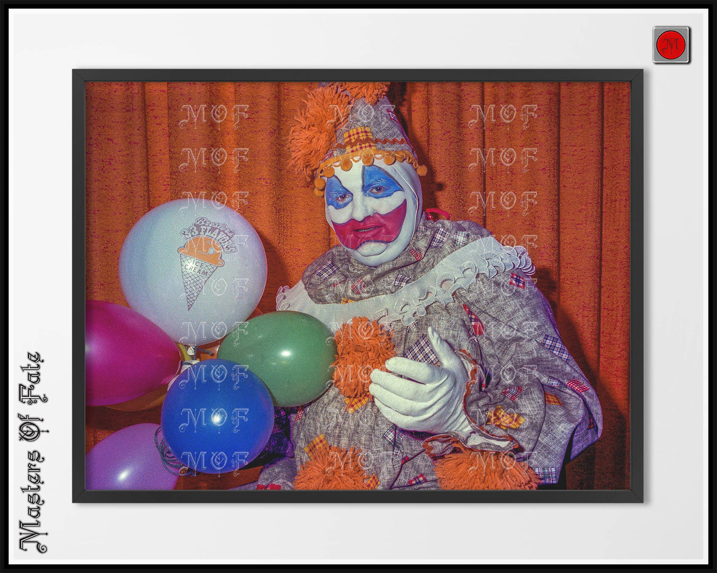 John Wayne Gacy Pogo the Clown Photo REMASTERED
