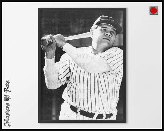 Babe Ruth Yankees Vintage Poster Baseball Print REMASTERED