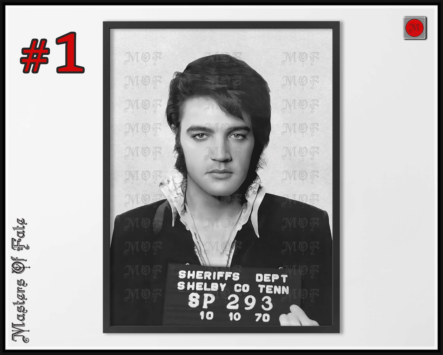 Elvis Presley Mugshot Poster REMASTERED #92 MUG