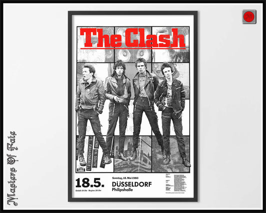 The Clash Concert Poster Punk Rock Classic Photo REMASTERED