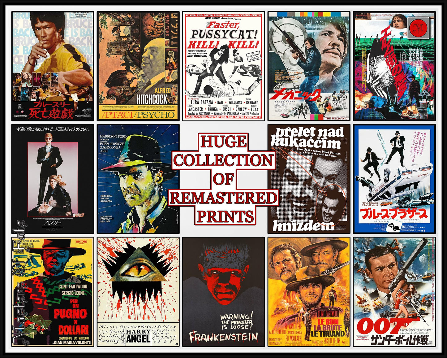 Vincent Price Horror Film King Photo Film Poster REMASTERED