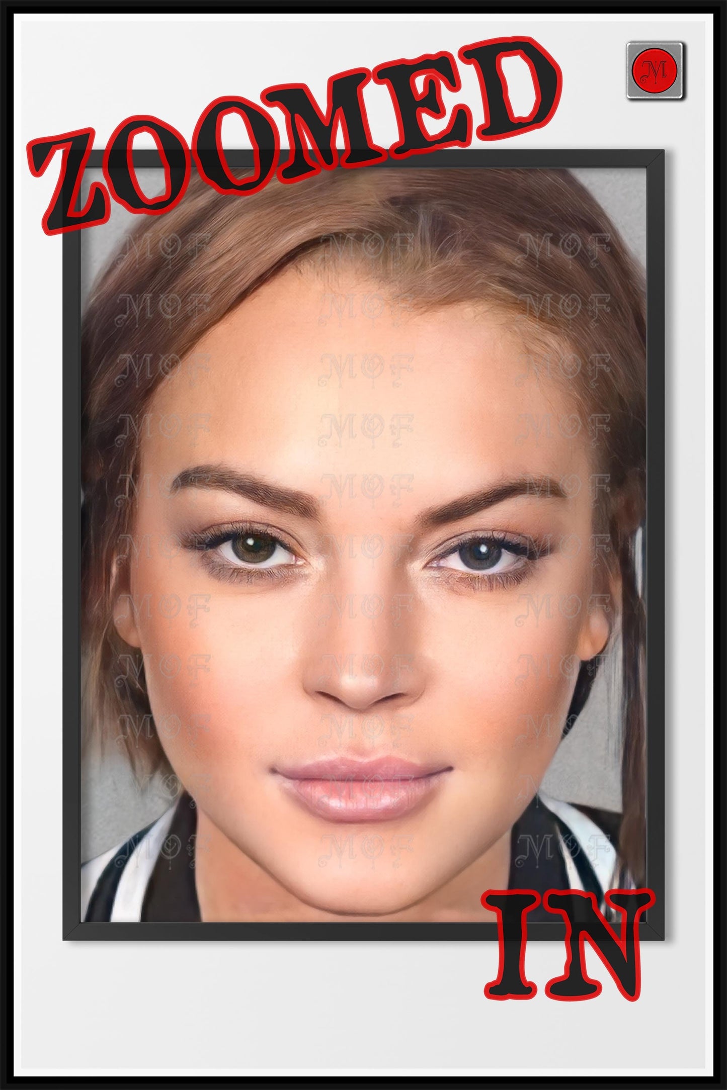 Lindsay Lohan Mugshot Celebrity Poster REMASTERED #46 MUG