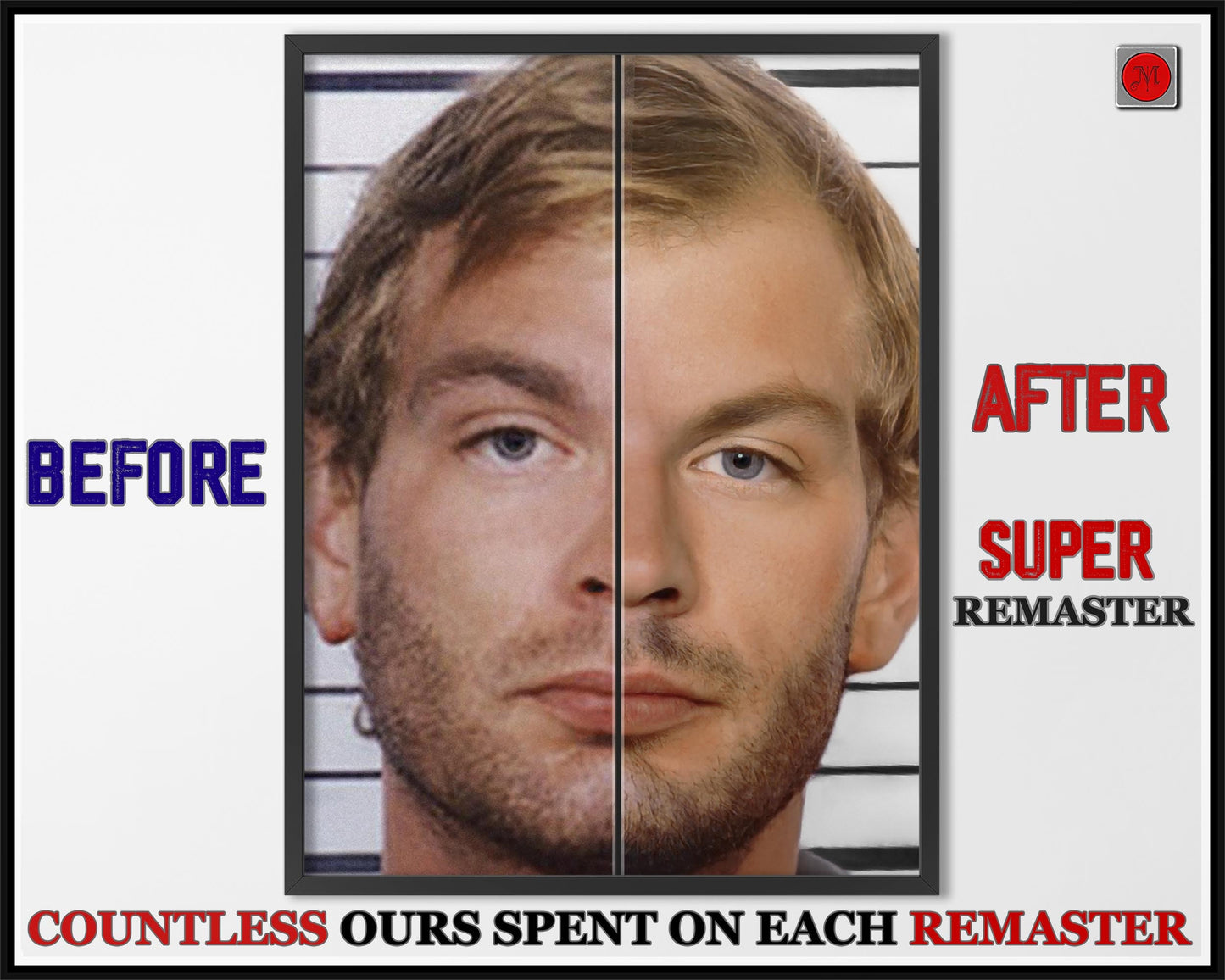 Jeffrey Dahmer Mugshot Poster American History True Crime REMASTERED #16 MUG
