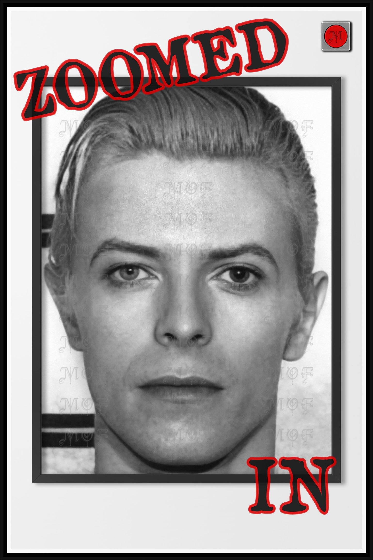David Bowie Mugshot Poster REMASTERED #5 MUG
