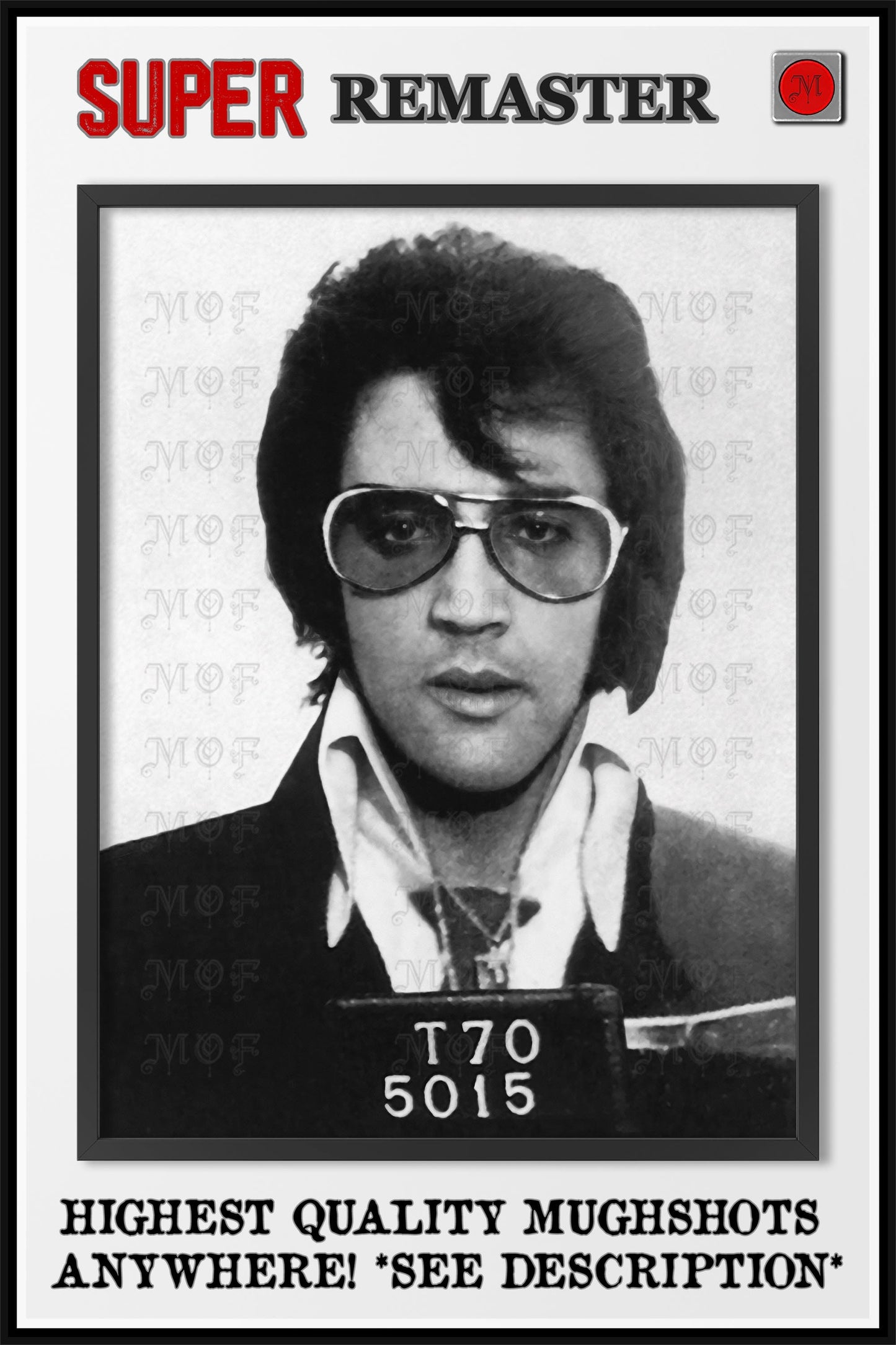 Elvis Presley Mugshot Poster REMASTERED #8 MUG