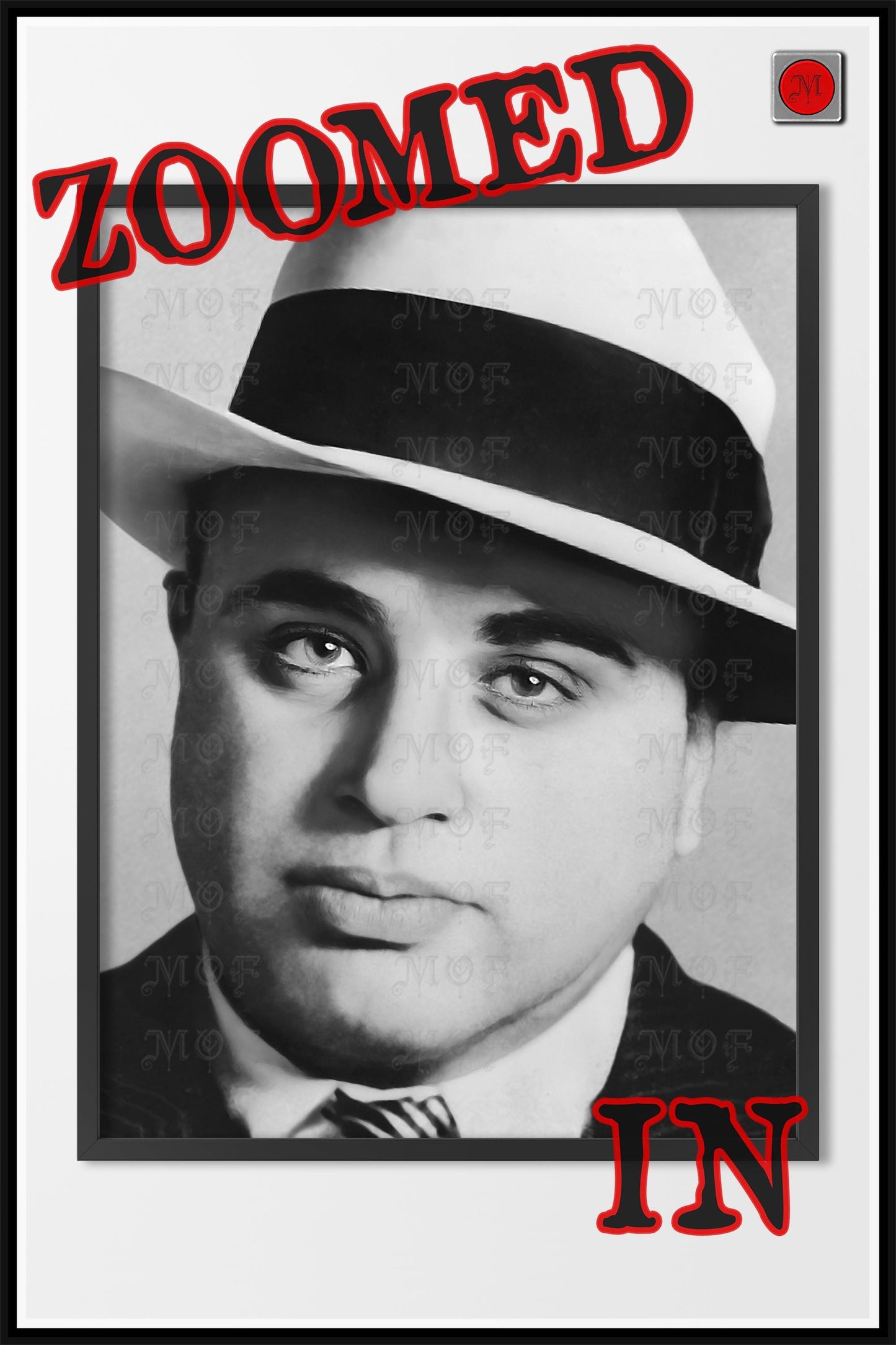 Al Capone With Hat Mugshot Poster REMASTERED #1 MUG